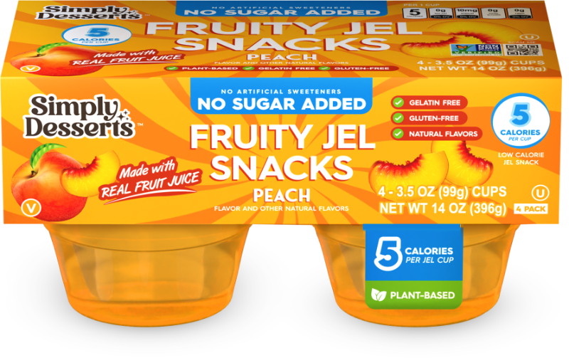 4 Pack Peach 3.5oz
