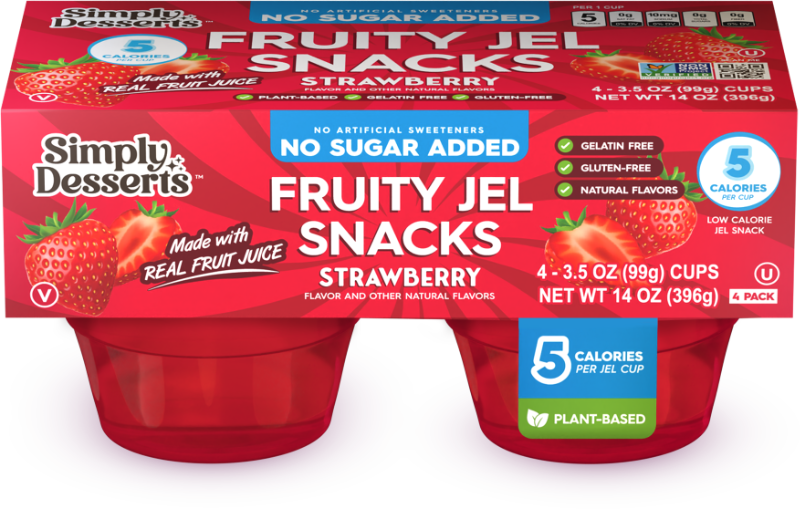 4 Pack Strawberry 3.5oz